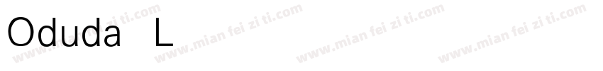 Oduda Light字体转换